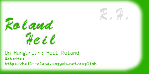 roland heil business card